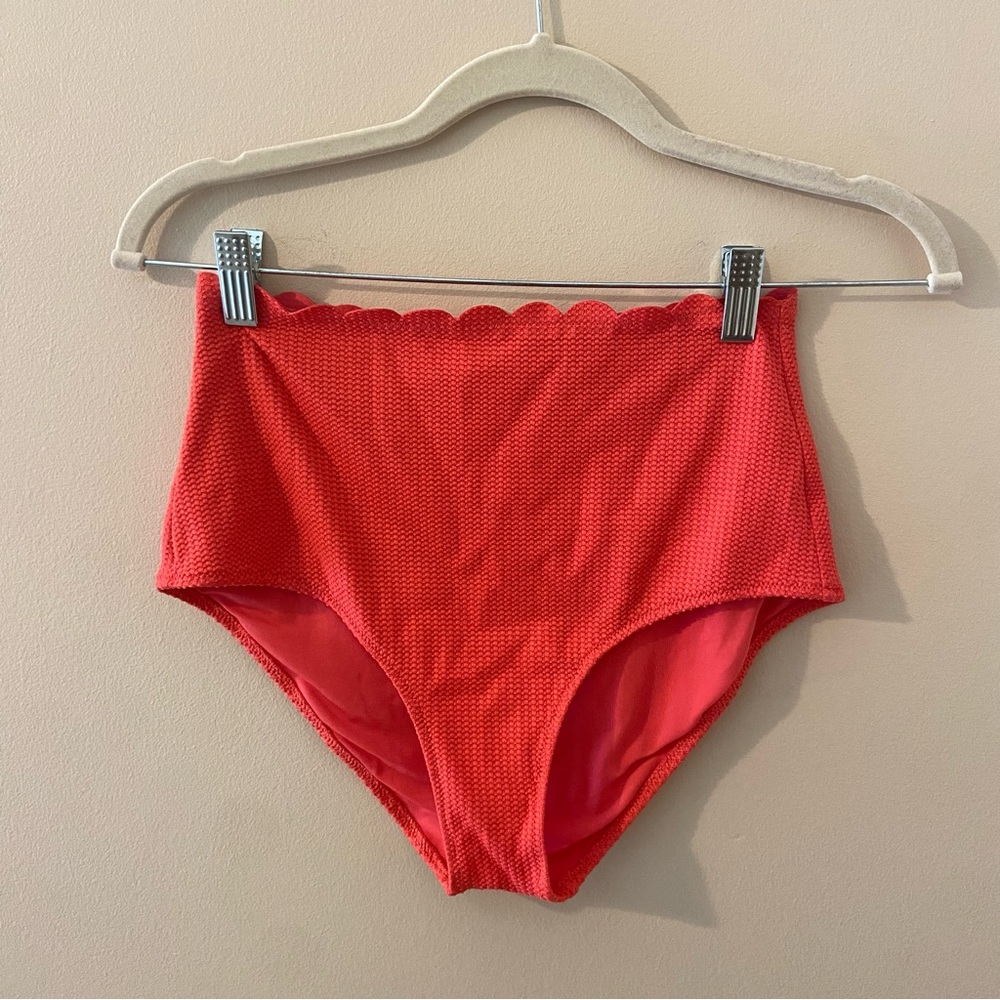 Aerie Women’s Size Small High Waisted Full Coverage Scalloped Swim Bottom